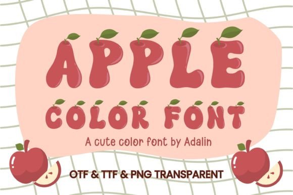 Apple Color Font and PNG Transparent: A Design Asset Guide
