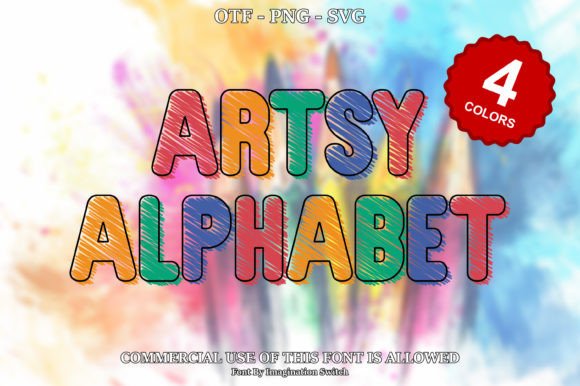 Artsy Alphabet: Elevate Your Designs with Colorful Typography