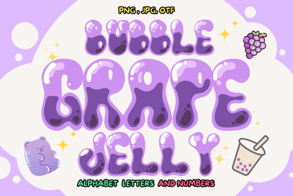 Bubble Grape Jelly: A Sweet Design Asset