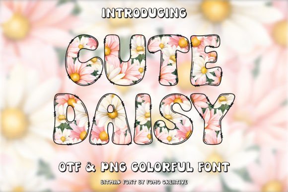 Cute Daisy Color Font: Elevate Your Graphic Design