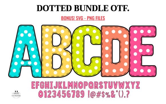 Dotted Bundle: A Playful Color Font for Modern Design
