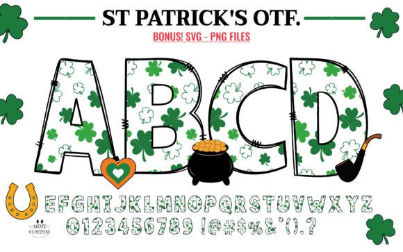 Festive Typography: The St. Patrick's Day Shamrock Font