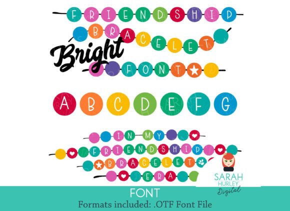 Friendship Bracelet Bright: A Vibrant Font for Creative Design