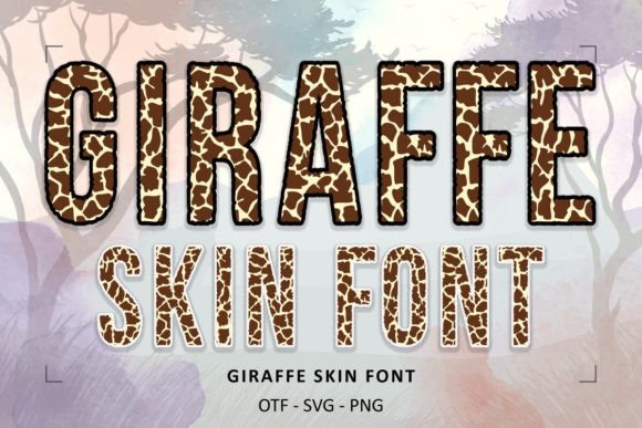Giraffe Skin: A Unique Font for Safari-Inspired Design