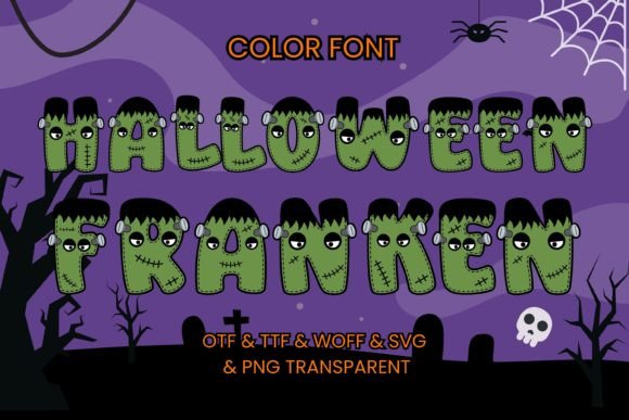 Introducing Halloween Franken: A Spellbinding Color Font