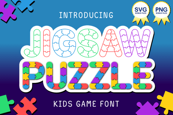 Jigsaw Puzzle: A Playful Font for Creative Design
