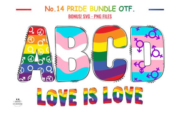 Love Pride Bundle: A Typographic Asset for Heartfelt Design