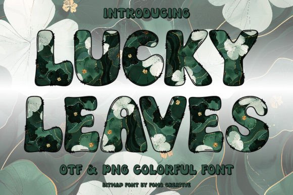 Lucky Leaves: A Dynamic Color Font for Modern Design