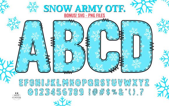 Snow Army: Crafting Nostalgic Holiday Typography