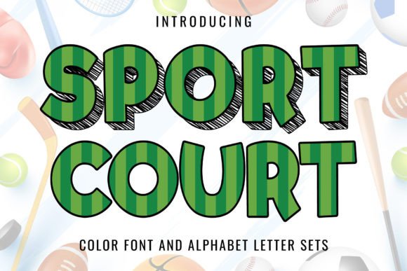 Sport Court Font: Dynamic Typography for Energetic Designs
