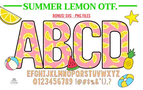 Summer Lemon: A Zesty Doodle Font for Vibrant Design