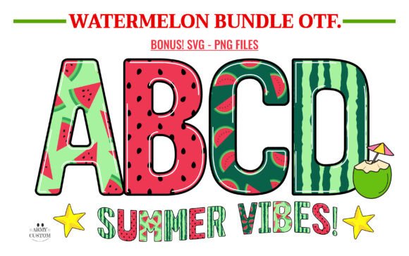 Watermelon Bundle: A Fresh Take on Modern Typography