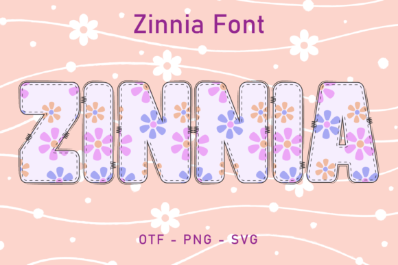 Zinnia Font: A Hand-Drawn Color Font for Vibrant Design